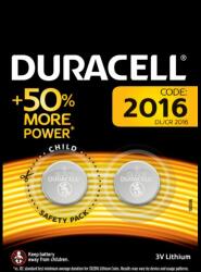 Duracell Set Baterii DURACELL CR2016 3V LITIU 20x1.6mm 2buc (DURACELL 2016 DL/CR 2016) - habo