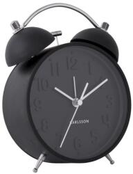 Present Time Fekete fém ébresztőóra Iconic (KA5784BK)
