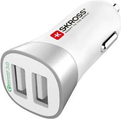 SKROSS Incarcator auto 12-24V 2x USB Quick Charge 3.0 QC3.0 Skross (2.900615) - habo
