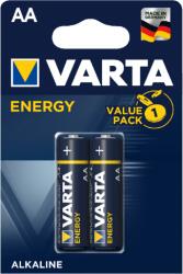 VARTA Baterii alcaline R6 AA 2buc/blister Energy Varta (VARTA-4106/E/2B) - habo