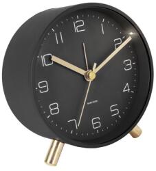 Present Time Matt fekete fém ébresztőóra Imori (KA5752BK)