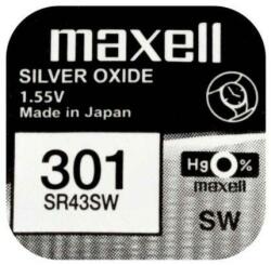 Maxell Baterie ceas Maxell SR43SW V301 AG12 1.55V oxid de argint 1buc (301-MAXELL) - habo