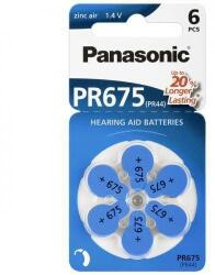 Panasonic Baterii aparate auditive PR675 V675 HA675 PR44 Panasonic 6buc (PR-675(44H)) - habo