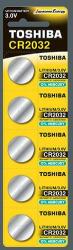 Toshiba Set 5 baterii CR2032 TOSHIBA Lithium 3V (CR2032 PW BP-5N) - habo