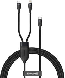 Baseus Cablu Date si Incarcare Baseus USB Type-C - tip lightning USB Type-C 2 in 1, 1.2 m, PD QC, 100W, Negru