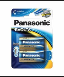 Panasonic Set baterii C LR14 PANASONIC alcaline EVOLTA 2buc/blister (LR14EGE/2BP) - habo