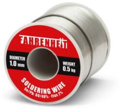 Fahrenheit Fludor 1mm rola 500gr Sn/Pb 60/40% Flux 2% FAHRENHEIT (55082) - habo