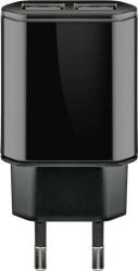 Goobay Incarcator retea 100-240V 2.4A 2x USB 5V negru Goobay (73274)