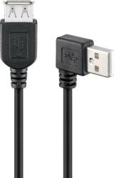 Goobay Cablu prelungitor USB 2.0 Hi-Speed A tata 90 - A mama drept 0.3m Goobay (95702) - habo