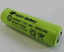 GP Batteries Acumulator industrial AA 1.2V 2000mAh Ni-MH cu lamele lipire diametru 13.9mm x h 48mm GP Batteries (BA086620) - habo Baterie reincarcabila