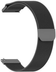 UIQ Curea pentru ceas din otel inoxidabil compatibila cu Samsung Galaxy Watch 4, Galaxy Watch Active 1 2 40 mm 44 mm, Huawei Watch GT GT 2 GT 3 42 mm, Negru