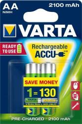 VARTA Set acumulatori R6 AA 2100mAh Ready2Use 2buc/blister Varta (VARTA-56706/2B) - habo Baterie reincarcabila