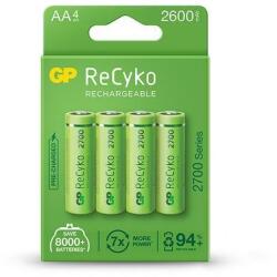 GP Batteries Set acumulatori R6 AA NiMh 2700mAh 4buc GP ReCkyo (GP270AAHC-RCK-PGB4-NEW) - habo