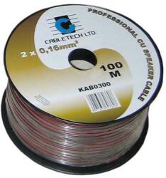 Cabletech Cablu difuzor rosu/negru 2x0.16mm cupru 1m Cabletech KAB0300 (KAB0300) - habo