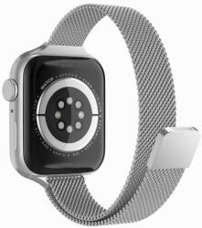 UIQ Curea pentru ceas din otel inoxidabil compatibila cu Apple Watch 1 2 3 4 5 6 7 8 SE Ultra 42 mm 44 mm 45 mm 49 mm, Argintiu