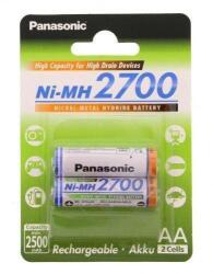 Panasonic Set acumulatori AA Panasonic Ni-Mh 2700mAh 2buc (BK-3HGAE/2BE)