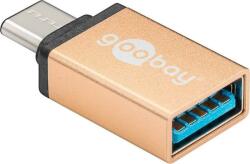 Goobay Adaptor USB Type C tata - USB 3.0 A mama auriu Goobay (56622) - habo