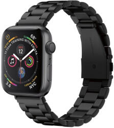 UIQ Curea pentru ceas din otel inoxidabil moderna compatibila cu Apple Watch 1 2 3 4 5 6 7 8 SE Ultra 42mm 44mm 45mm 49mm, Negru