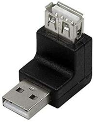 LogiLink Adaptor USB 2.0 A mufa tata - USB A soclu mama in unghi LOGILINK (AU0027) - habo