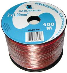 Cabletech Cablu difuzor CCA 2x1mm transparent Cabletech KAB0357 (KAB0357) - habo