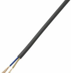 Cablu electric MYYUP H05VV-F 2x0.75 mm cupru dublu izolat negru (ELMYYUP-CU2X0.75-100BK)