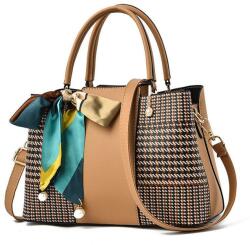 CHARON Дамска Чанта Charon Leah, Различни цветове, Кафява (KD-61-BROWN)
