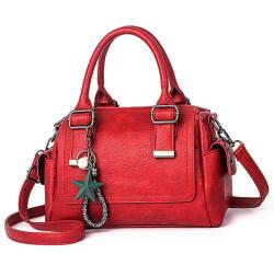 CHARON Дамска Чанта Charon Magnolia, Различни цветове, Червена (KD-78-RED)