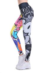 CHARON Дамски, Спортен клин, Charon Colorful, Висока талия, Повдигащ ефект, Многоцветен (GD-06-COLORFUL-SIZE-M)