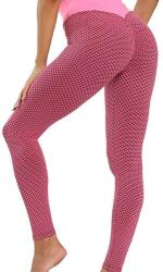 CHARON Дамски, спортен клин с висока талия, повдигащ ефект, Charon V Type, Розов (ZYLG03-PINK-SIZE-S)
