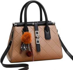 CHARON Дамска Чанта Charon Scheena, Бежова, Различни цветове (KZ210151-BEIGE)