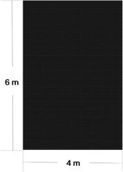 Szolártakaró medencéhez medencetakaró 4x6 m 140 PE fólia fekete 61730