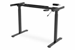ASSMANN DA-90430 Electrically Height-Adjustable Table Frame single motor 2 levels Black (DA-90430)