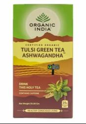 Organic India Tulsi GREEN TEA ASHWAGANDA, filteres bio tea, 25 filter - Organic India