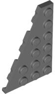 LEGO® 48208c85 - LEGO sötétszürke lecsapott lap 6 x 4 méretű, balos (48208c85)