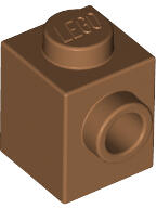 LEGO® 87087c150 - LEGO közepes nugát kocka 1 x 1 méretű oldalán 1 bütyökkel (87087c150)