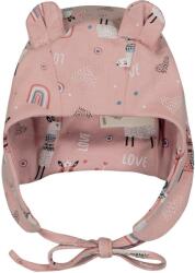 Bio Baby Памучна шапка Bio Baby - С лами, 0-4 месеца, розова (97222937)