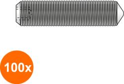 Schaefer-Peters Set 100 x Stift Filetat cu Locas Inbus si Varf DIN 914 Inox A2, M4 x 16 (COR-100x09142416S)