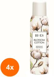 BI-ES Set 4 x Deodorant Spray Bi-Es Blossom Cotton, 150 ml