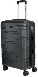 Benzi Tenerife fekete 4 kerekű közepes bőrönd (BZ5674-M-fekete)