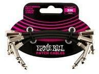 Ernie Ball 6220 3" Flat Ribbon Patch Cable 3-Pack (6220)