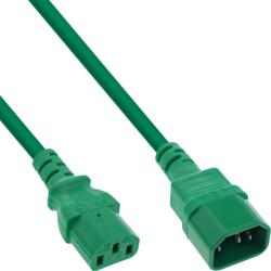 InLine Cablu prelungitor alimentare C13 la C14 0.75m Verde, Inline IL16507G (IL16507G)