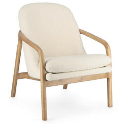 ELAIDE design fotel - fehér boucle (BIZ-748268)