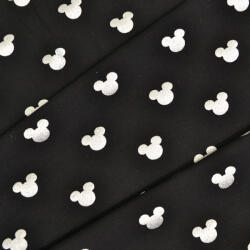 Takoy Jersey anyag Milano ezüst egérkék fekete alapon № 16