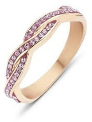 Victoria rose gold színű rózsaszín köves gyűrű shine (VBKCZ31356)