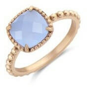 Victoria rose gold színű kék köves gyűrű blue (VBKCZ32756)