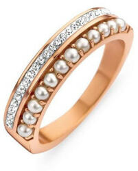 Victoria rose gold színű fehér köves gyöngyös gyűrű (VBKCZ30956)