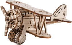 Wooden City Puzzle mecanic 3D - Avion biplan