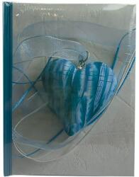 P&O Kék szíves könyvkötésű bedugós fényképalbum - 200 db 10x15 cm képhez (BBM46200T-WH-P22-04)