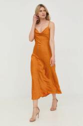GUESS ruha narancssárga, maxi, egyenes - narancssárga L - answear - 37 990 Ft