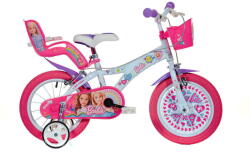 Dino Bikes Bicicleta copii 14" - Barbie la plimbare (EDUC-614G-BAF)